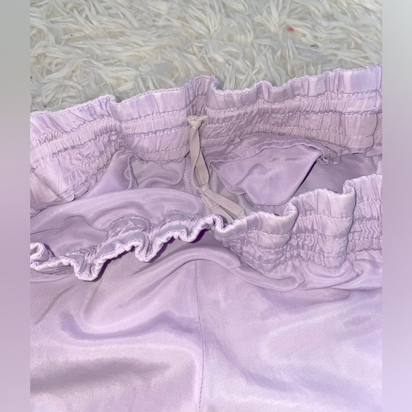 Athleta High-Rise Lilac Purple Drawstring Shorts - Picture 7 of 7